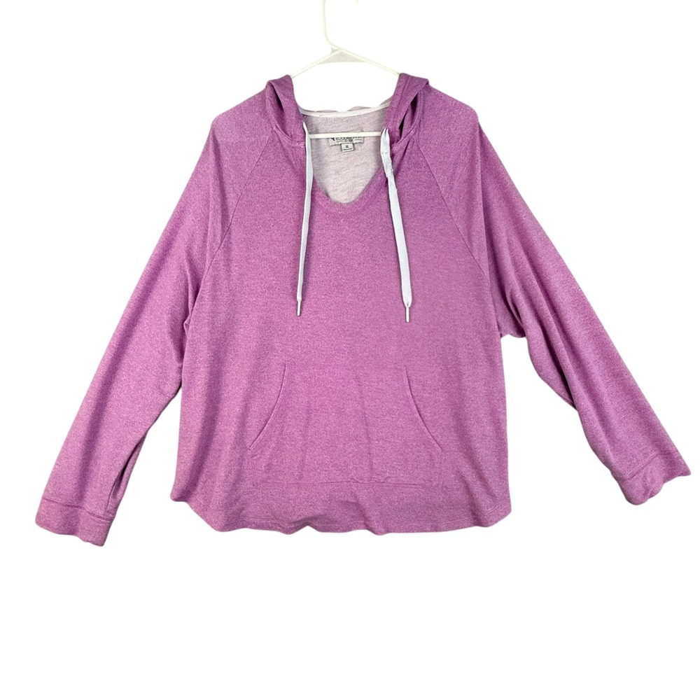 Koolaburra By UGG Women's XL Hoodie V-Neck‎ Long Sleeve Kangaroo Pocket Purple
